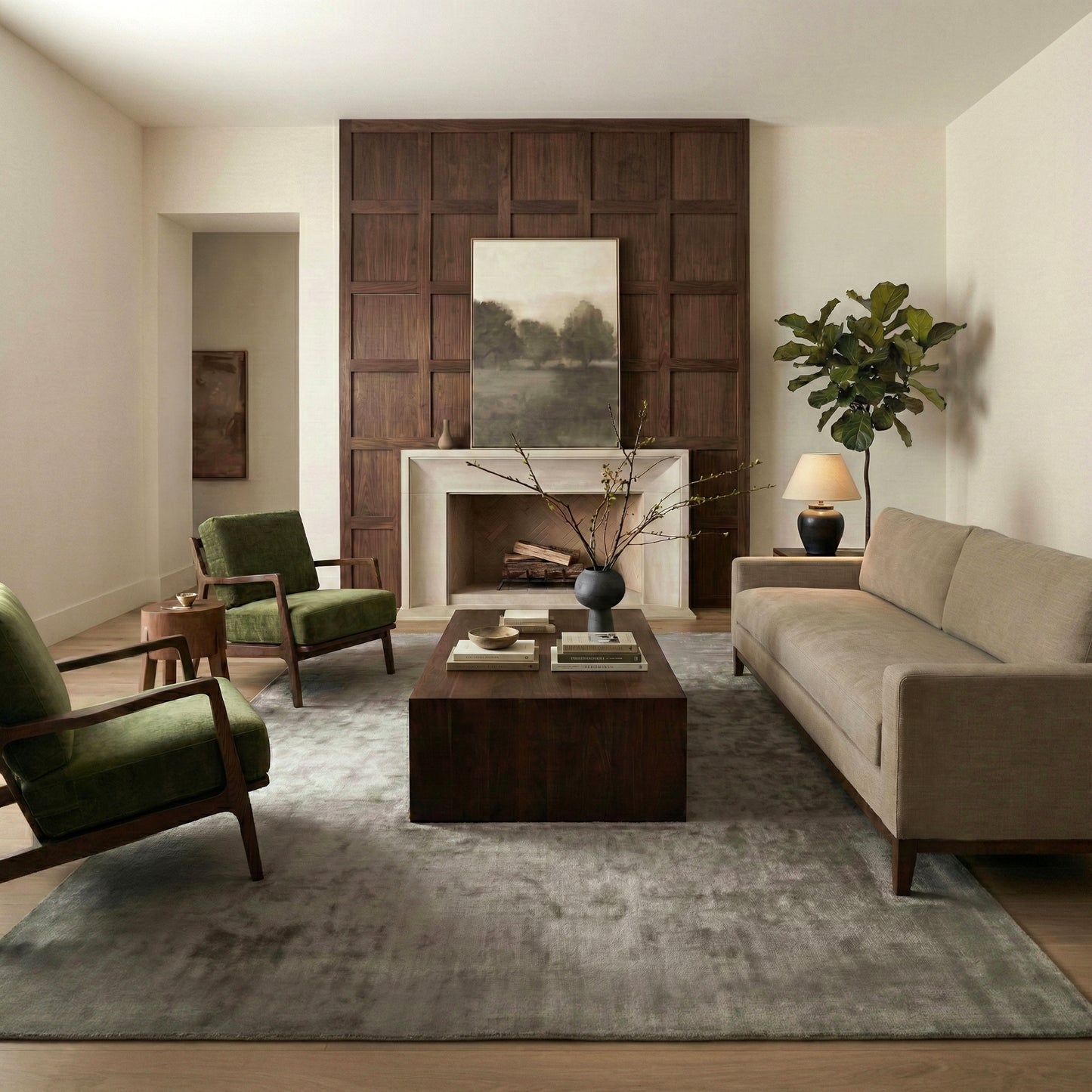 Zyon 90" Fabric Sofa | Clove Brown