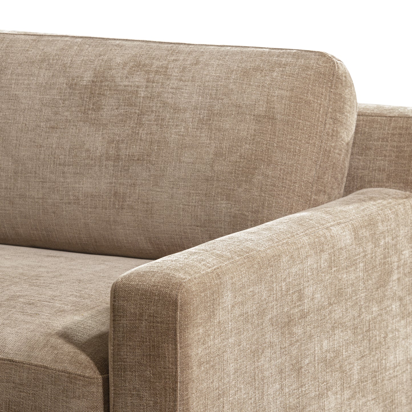 Zyon 90" Fabric Sofa | Clove Brown