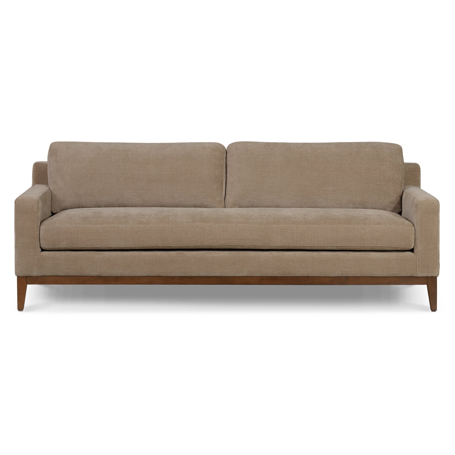 Zyon 90" Fabric Sofa | Clove Brown