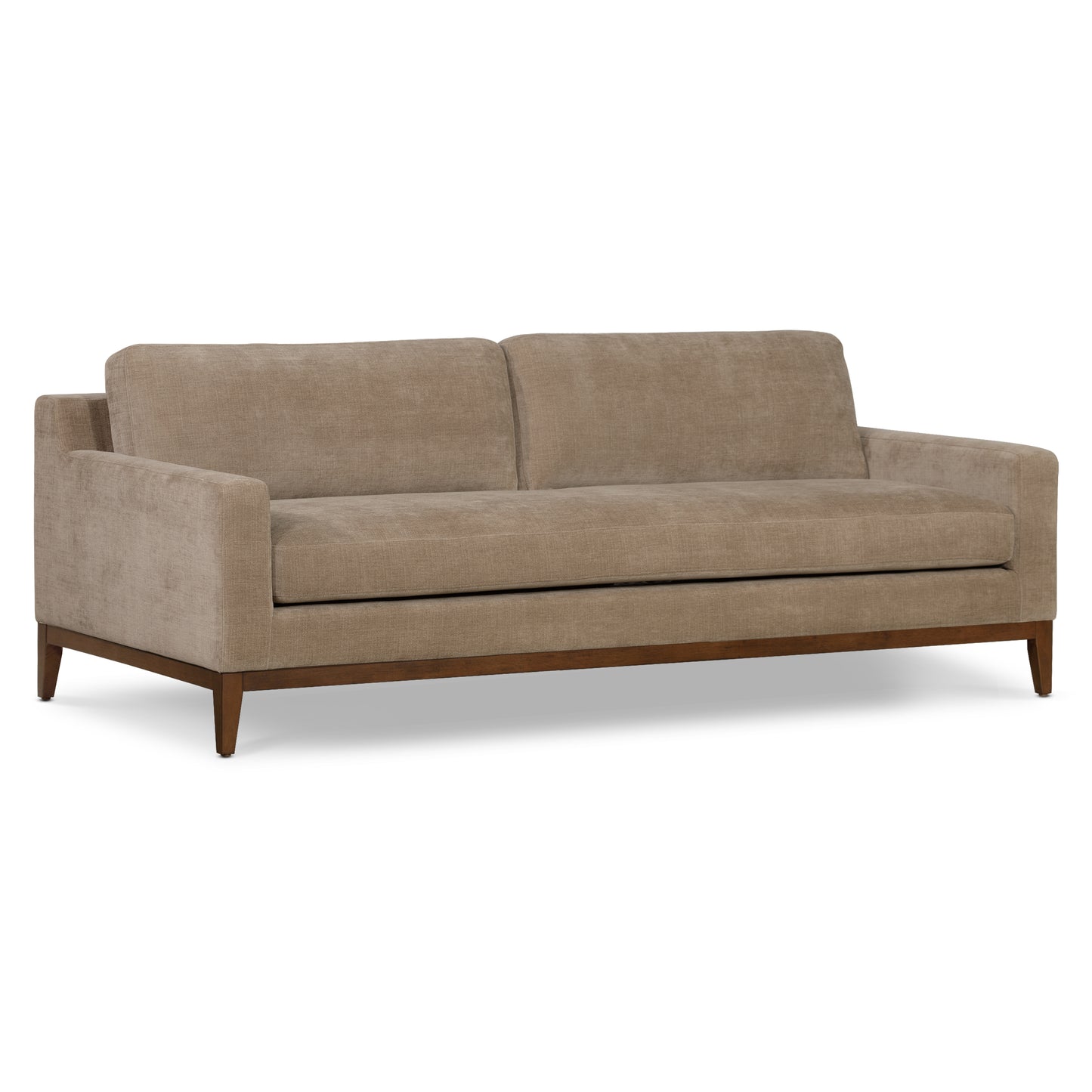 Zyon 90" Fabric Sofa | Clove Brown