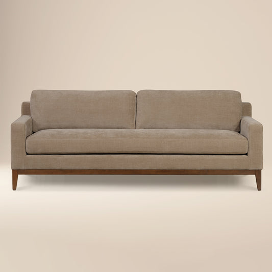 Zyon 90" Fabric Sofa | Clove Brown