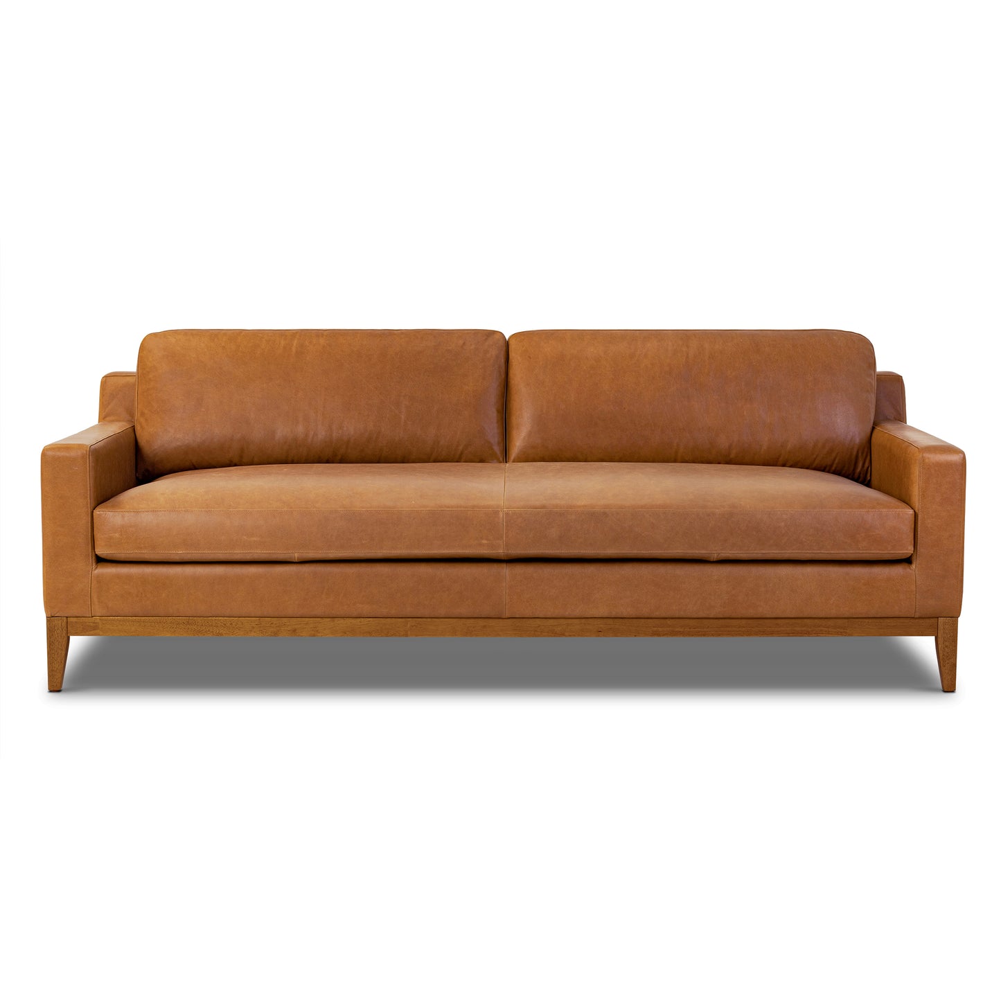 Zyon 90" Leather Sofa | Saddle Tan