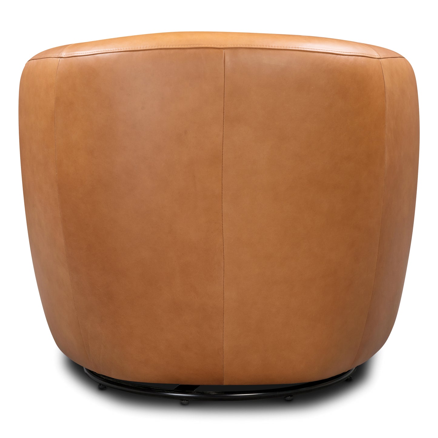 Alma Leather Swivel Chair | Bourbon Tan