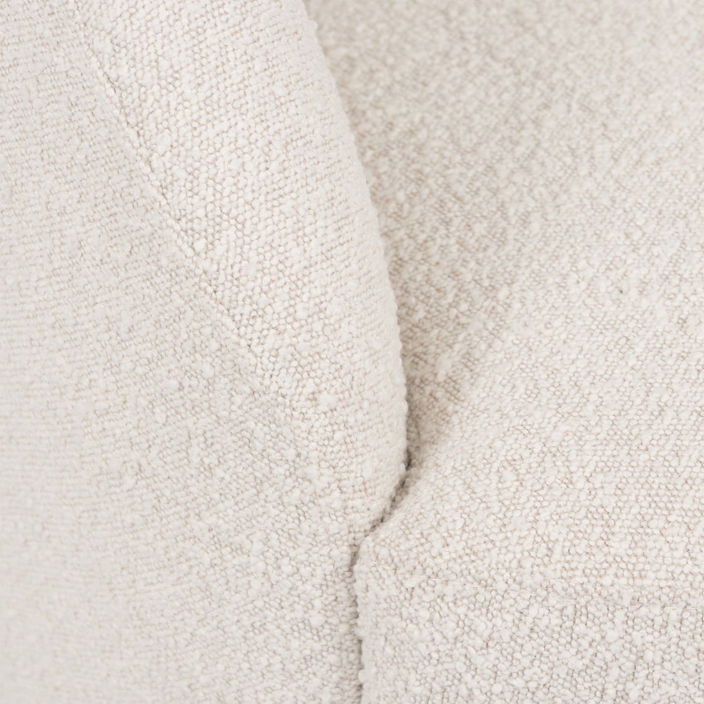 Alma Swivel Lounge Chair | Crema White Boucle