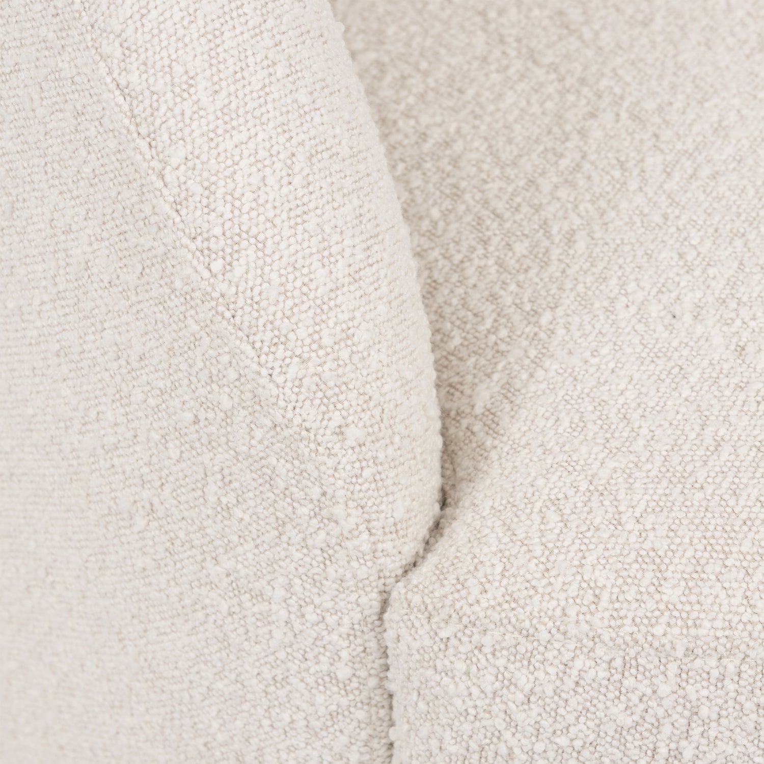 Alma Swivel Lounge Chair | Crema White Boucle 