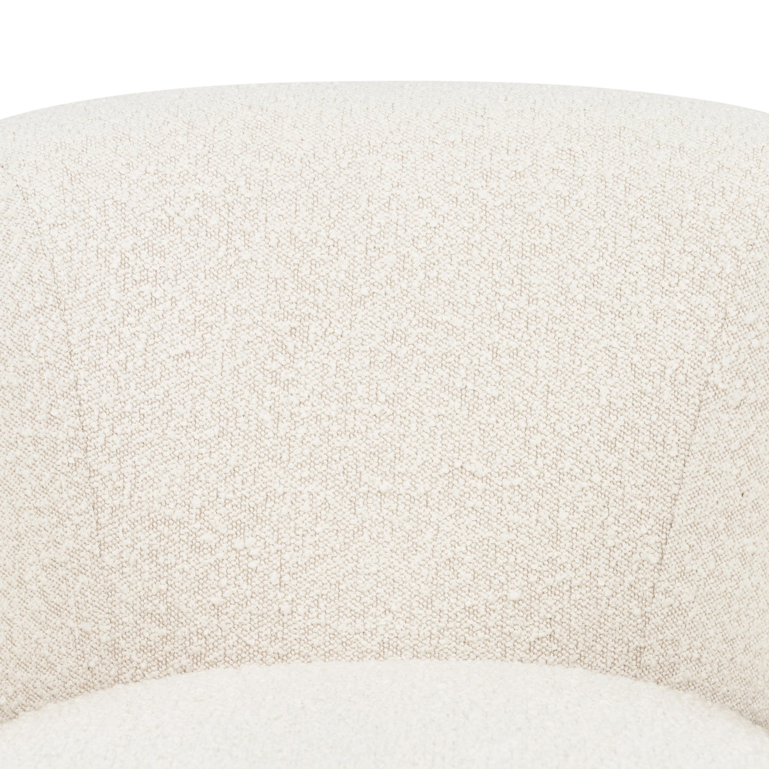 Alma Swivel Lounge Chair | Crema White Boucle 
