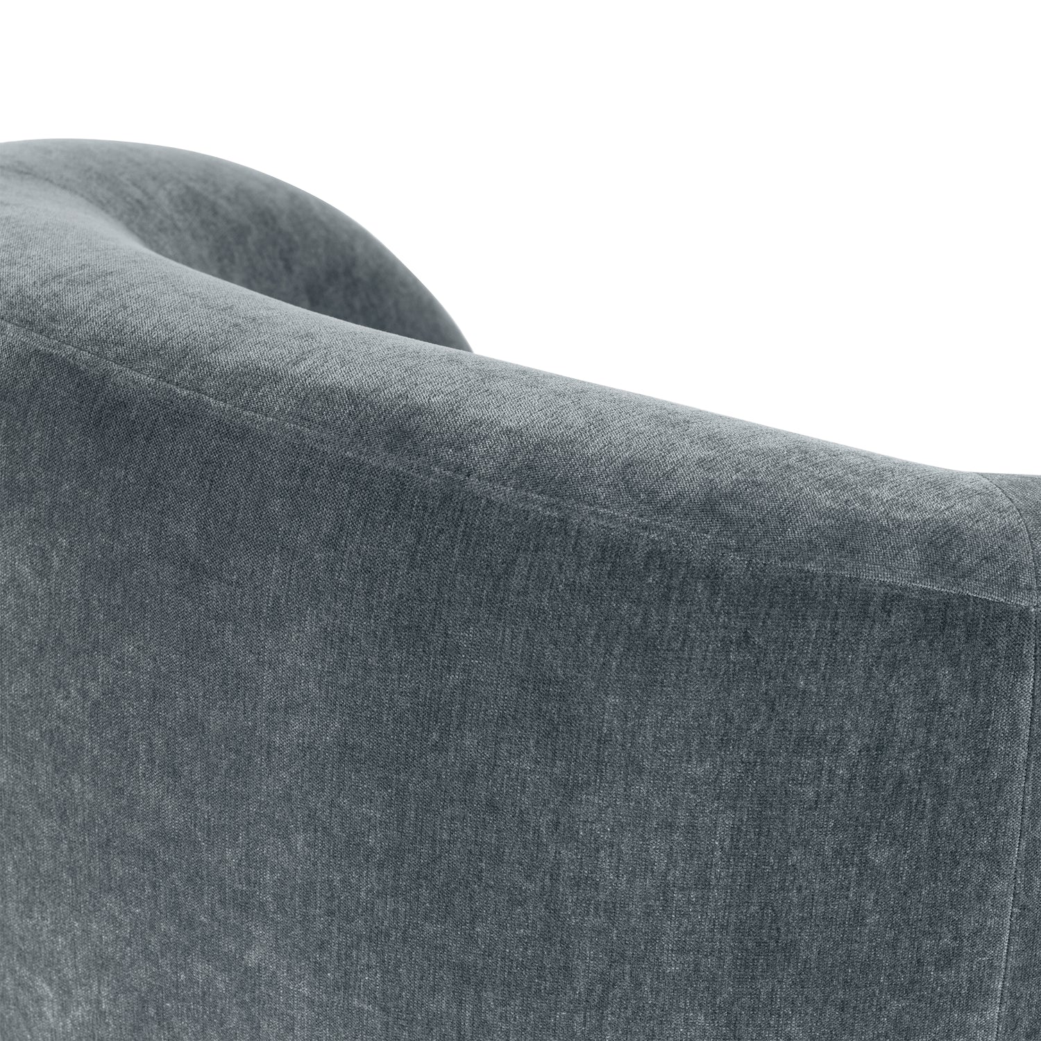 Alma Swivel Lounge Chair | Boreal Blue 