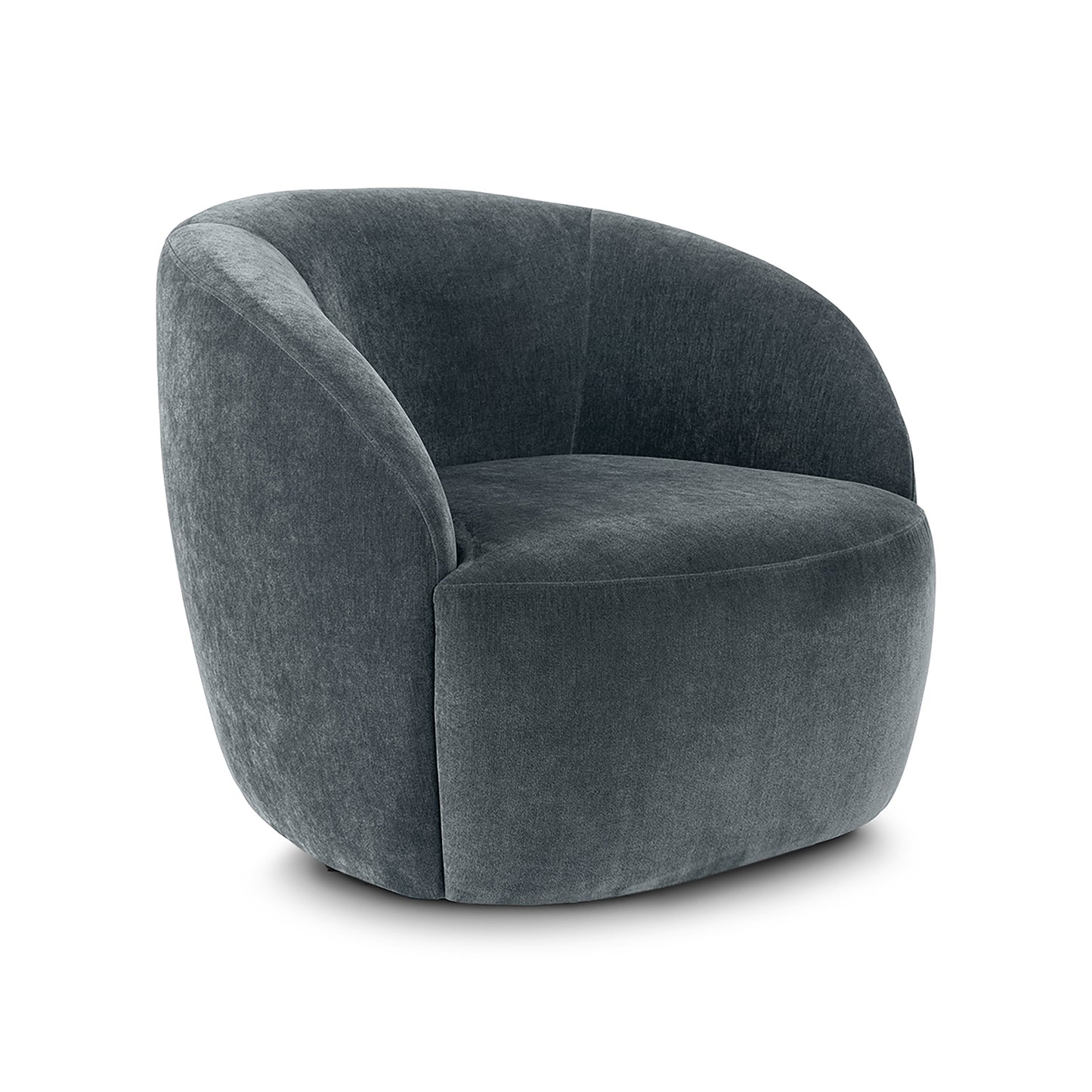 Alma Swivel Lounge Chair | Boreal Blue