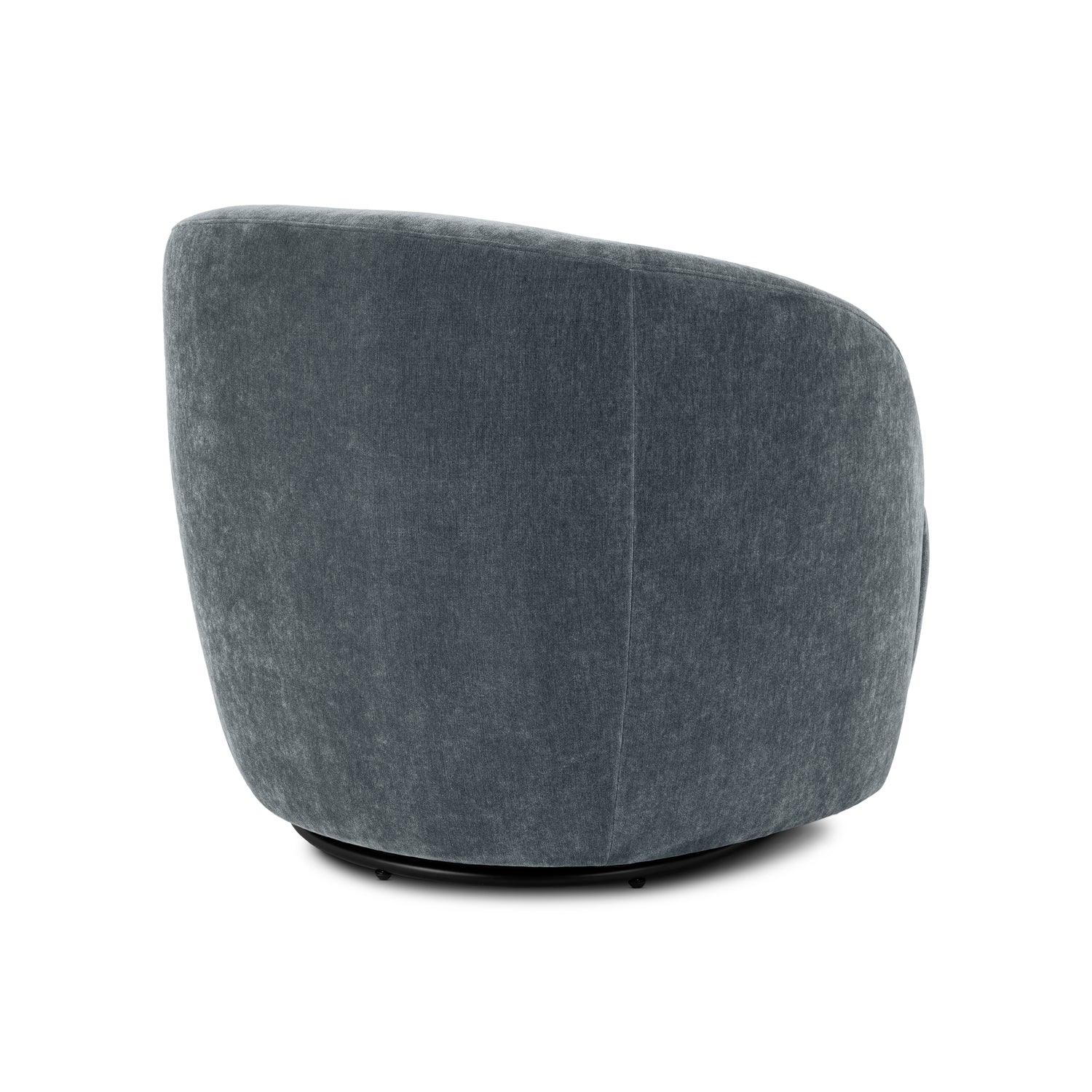 Alma Swivel Lounge Chair | Boreal Blue 