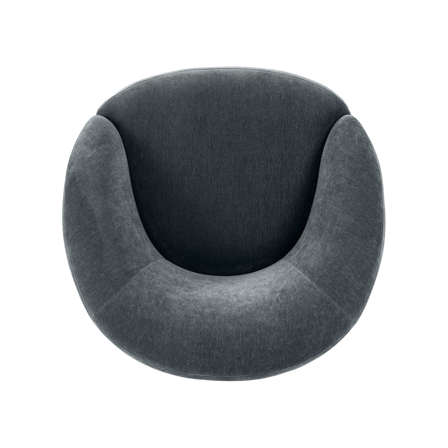 Alma Swivel Lounge Chair | Boreal Blue 