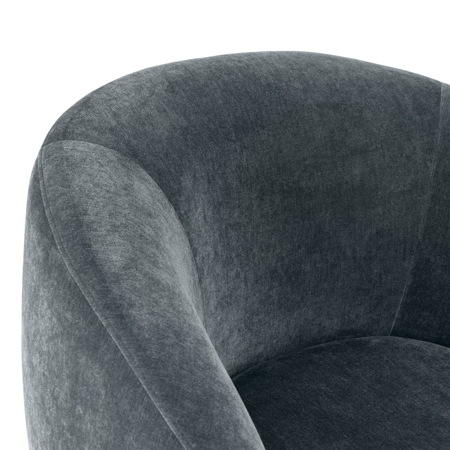 Alma Swivel Lounge Chair | Boreal Blue