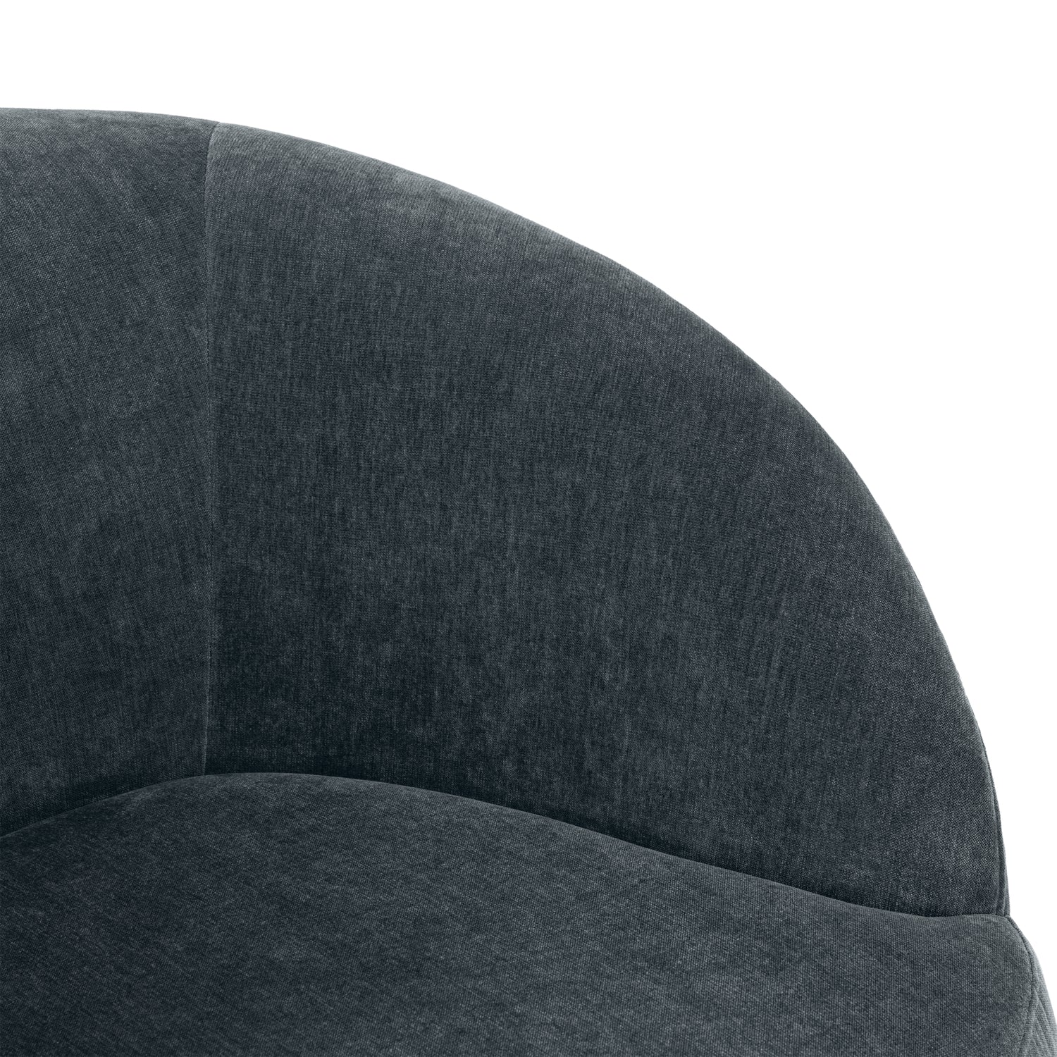 Alma Swivel Lounge Chair | Boreal Blue 