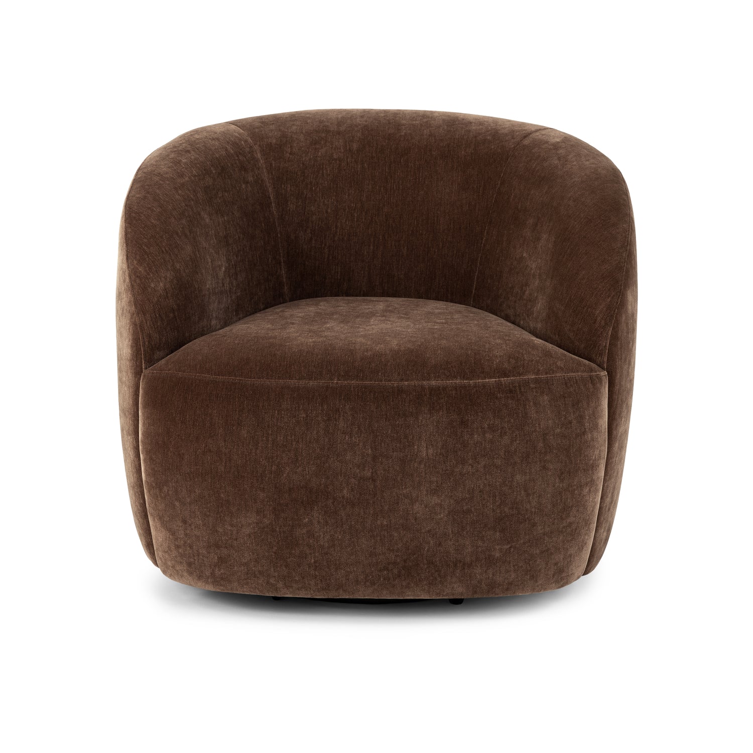 Alma Swivel Lounge Chair | Bronzer Brown 