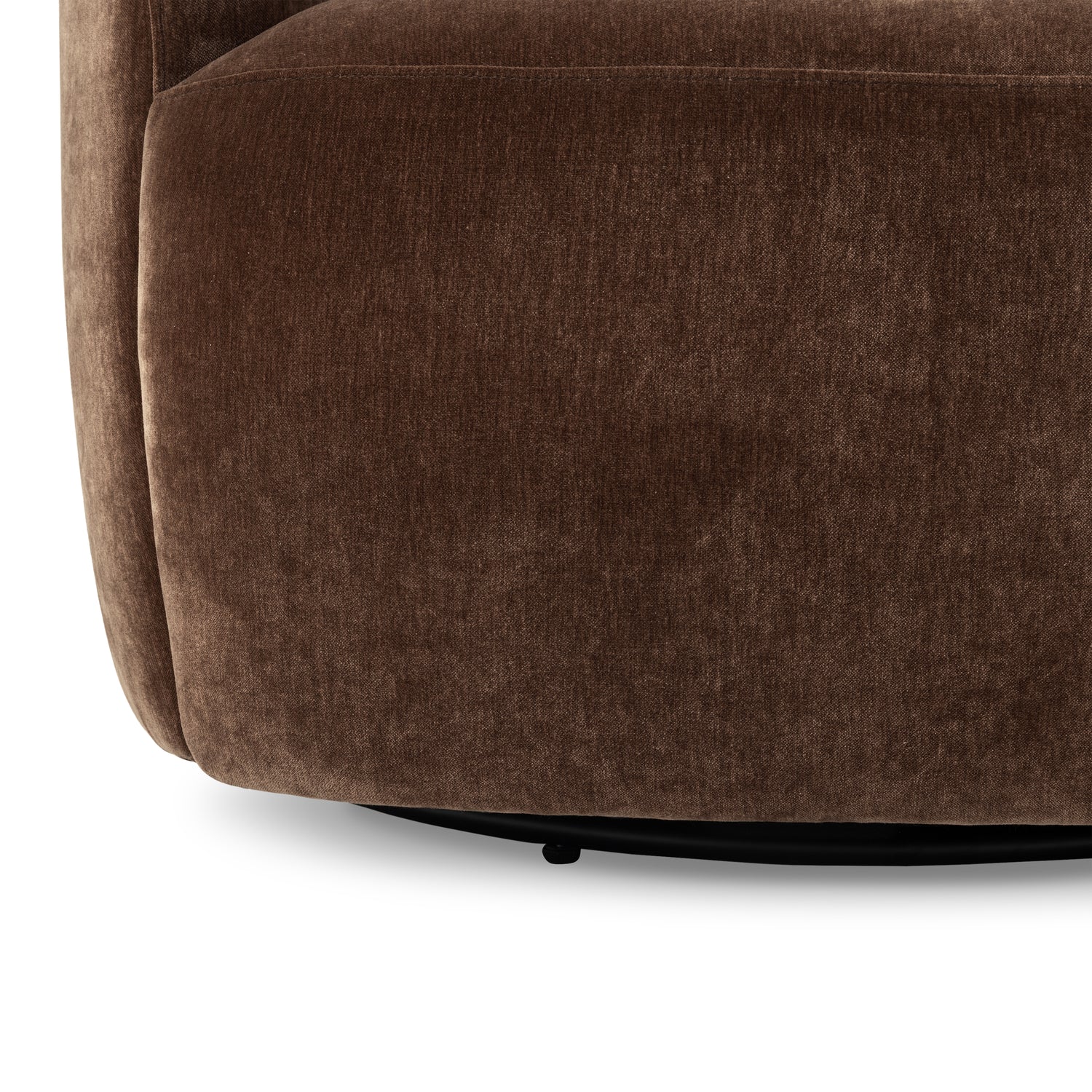 Alma Swivel Lounge Chair | Bronzer Brown 