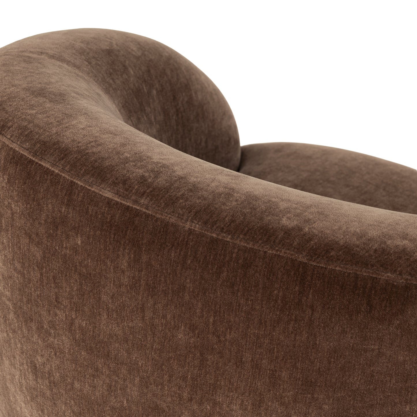 Alma Swivel Lounge Chair | Bronzer Brown