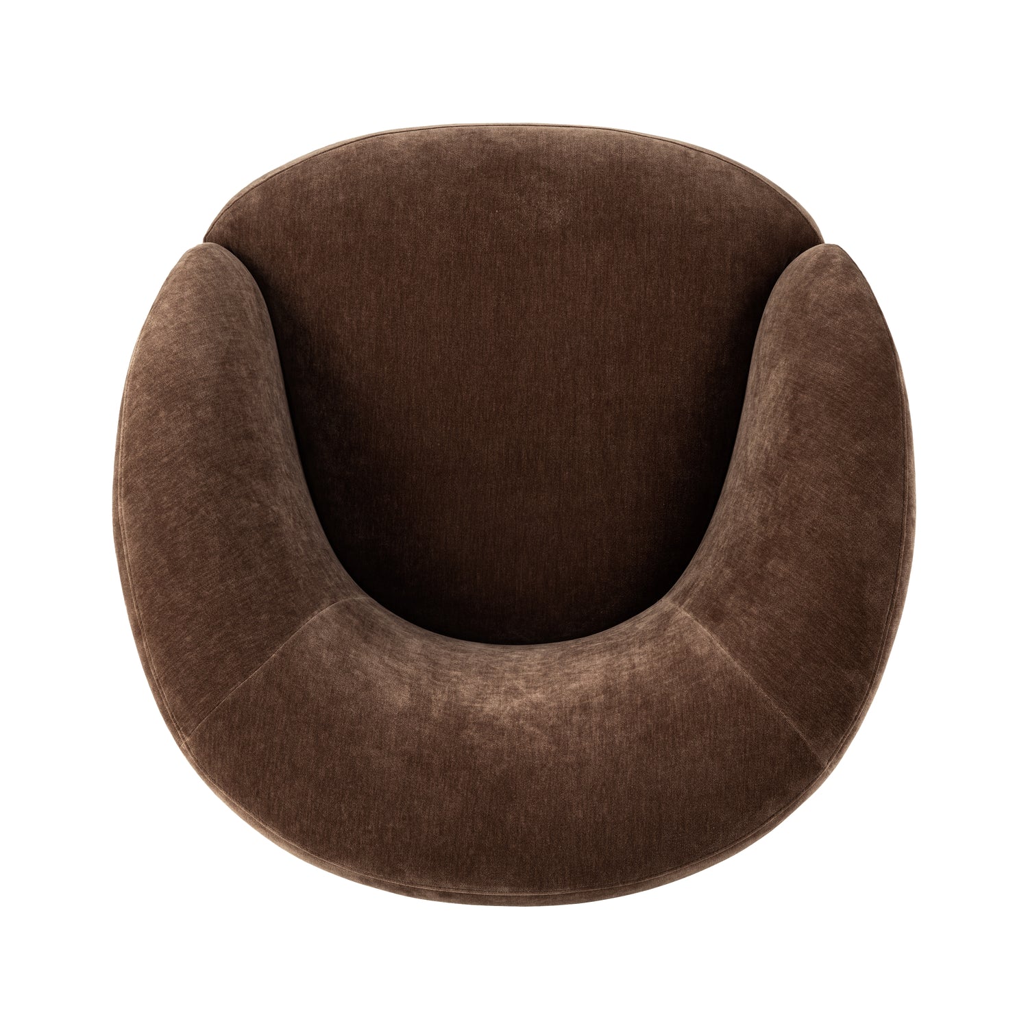 Alma Swivel Lounge Chair | Bronzer Brown 