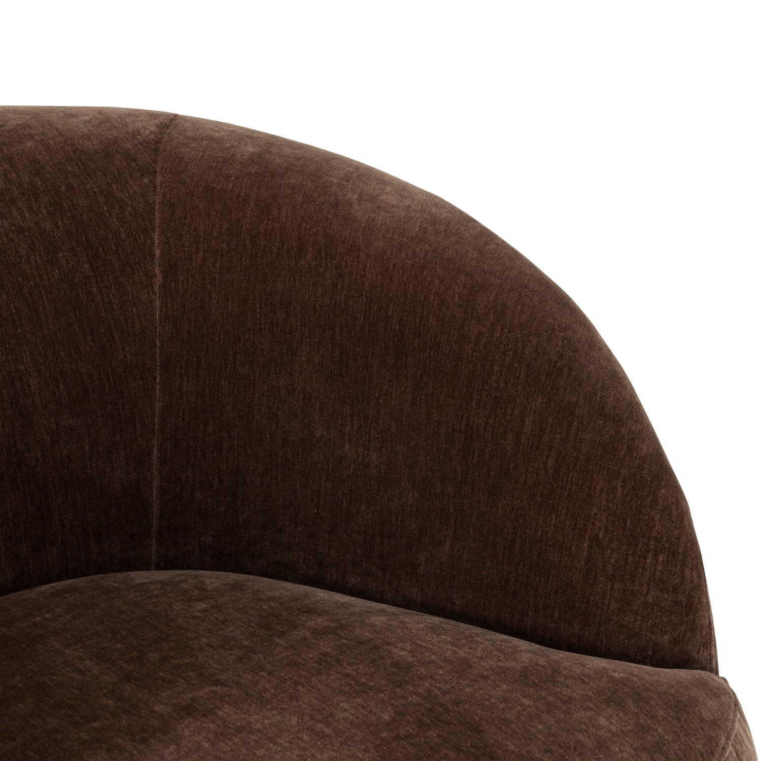 Alma Swivel Lounge Chair | Bronzer Brown 