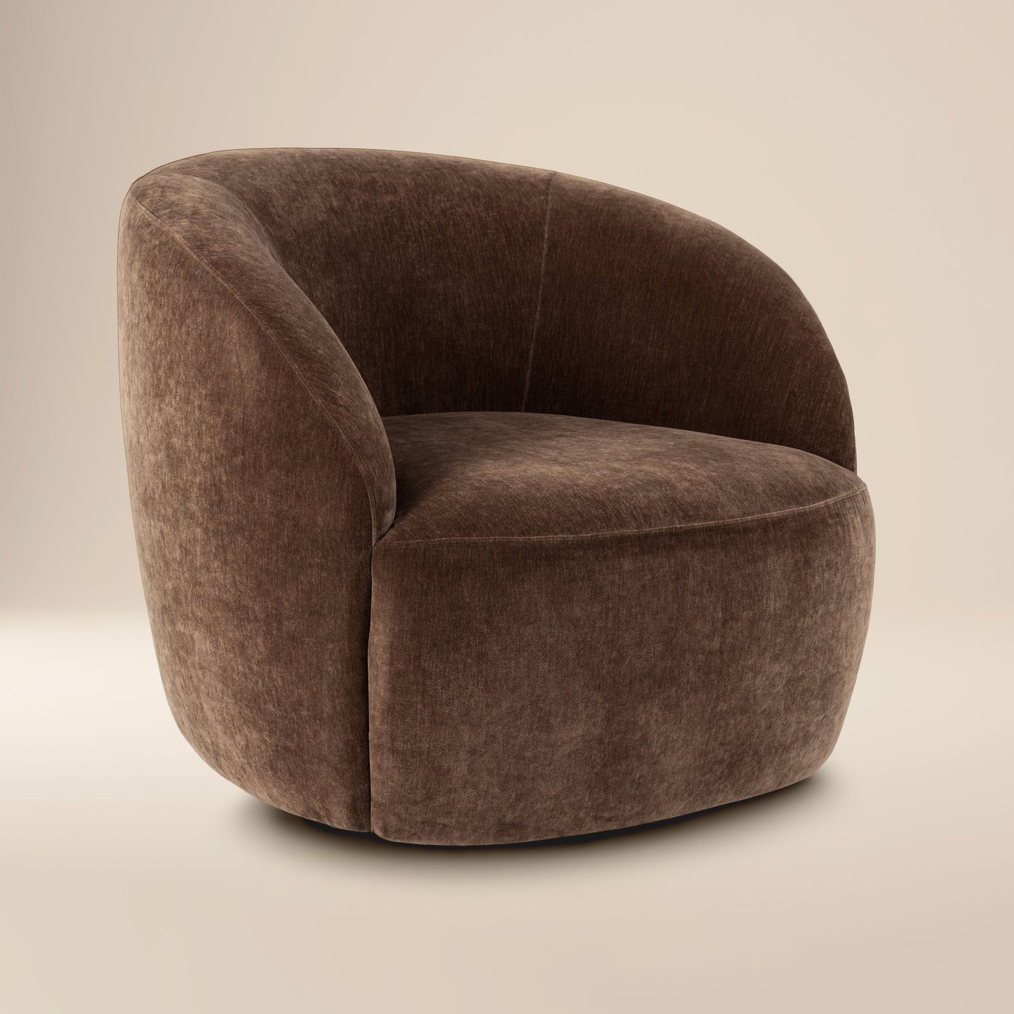 Alma Swivel Lounge Chair | Bronzer Brown