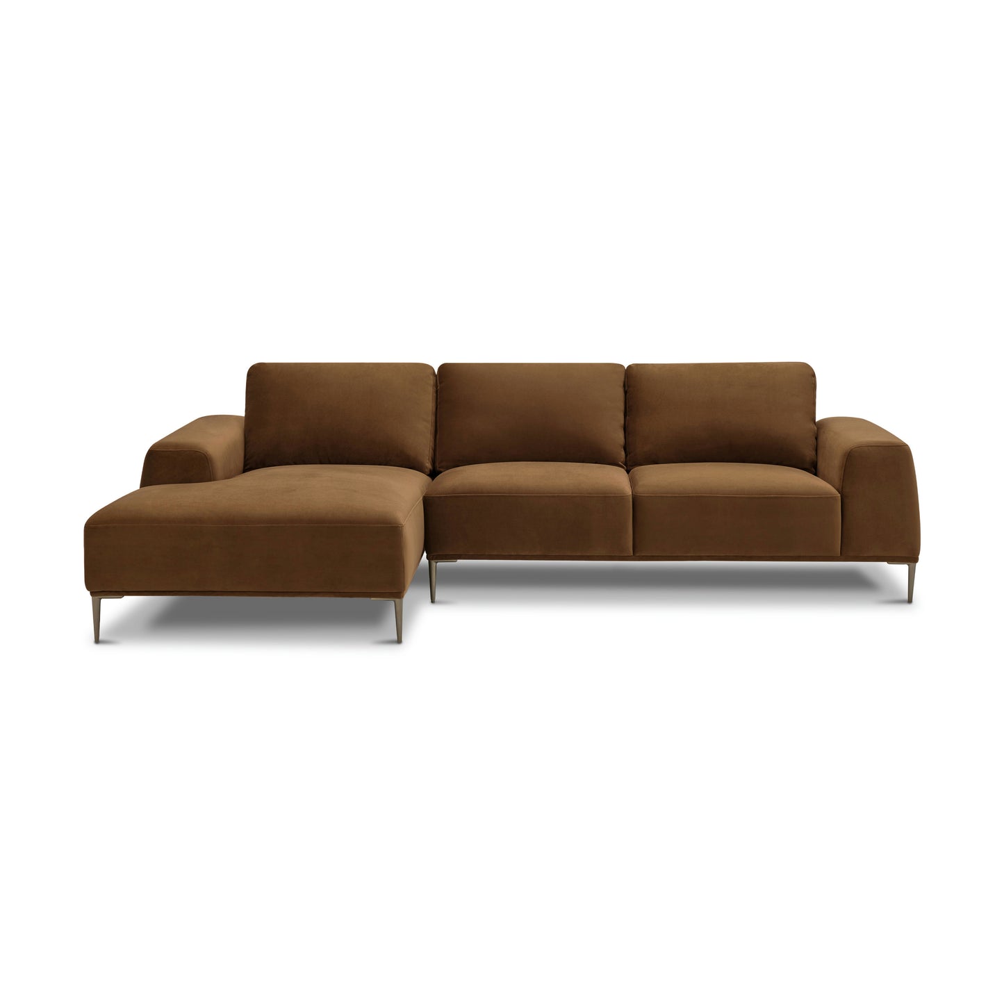 Rue 113" Left-Facing Chaise Sectional | Haven Brown