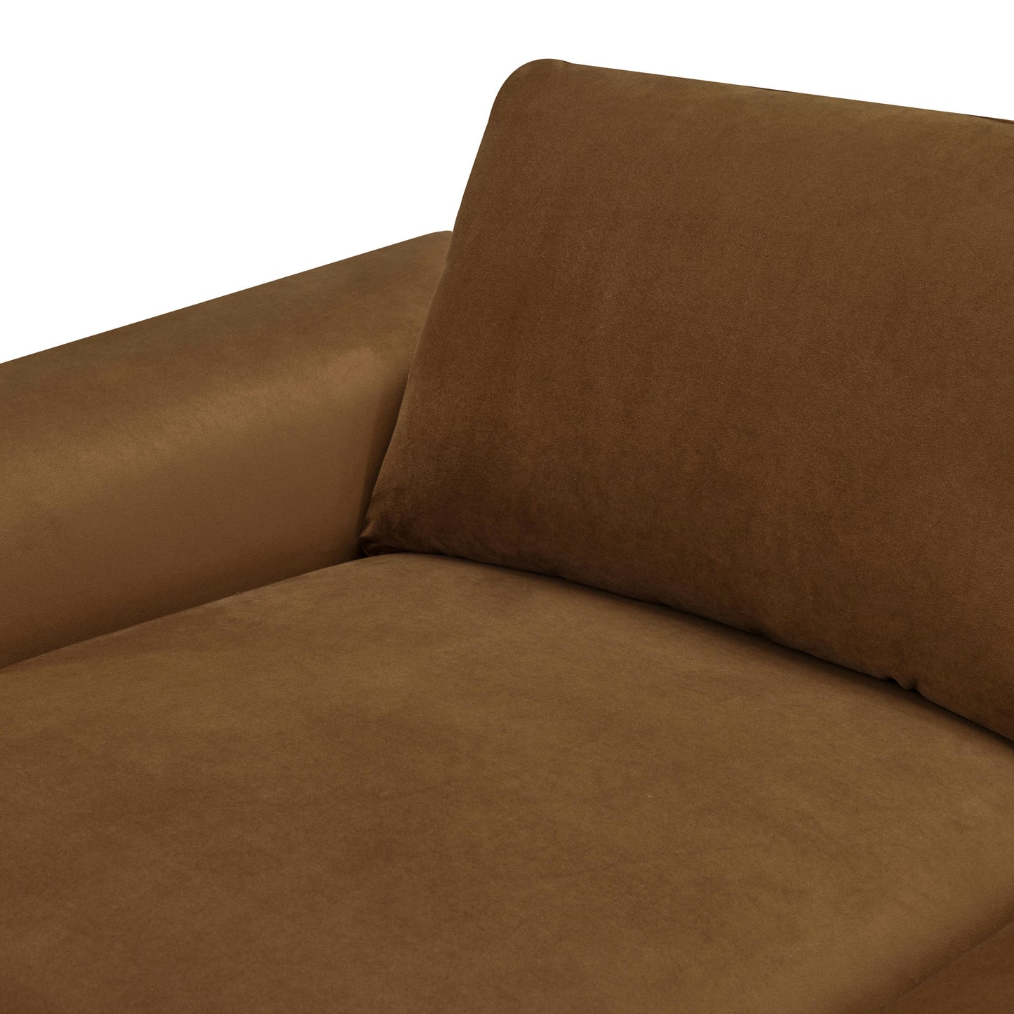 Rue 113" Left-Facing Chaise Sectional | Haven Brown