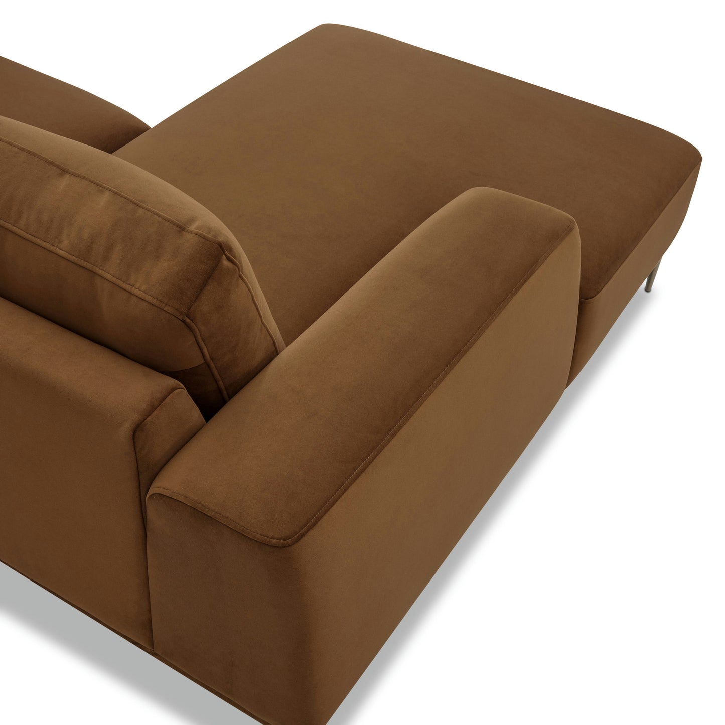 Rue 113" Left-Facing Chaise Sectional | Haven Brown