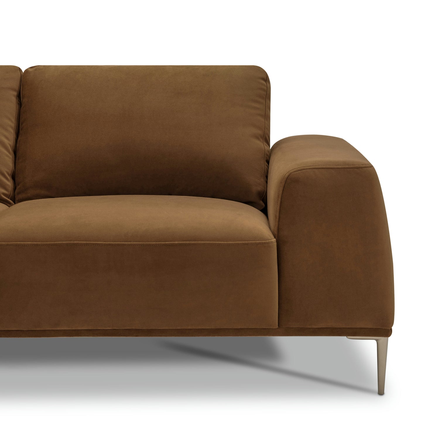 Rue 113" Left-Facing Chaise Sectional | Haven Brown