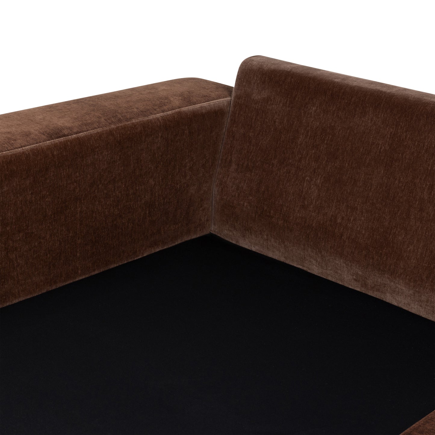 Malaga Left-Facing Sectional Sofa | Bronzer Brown
