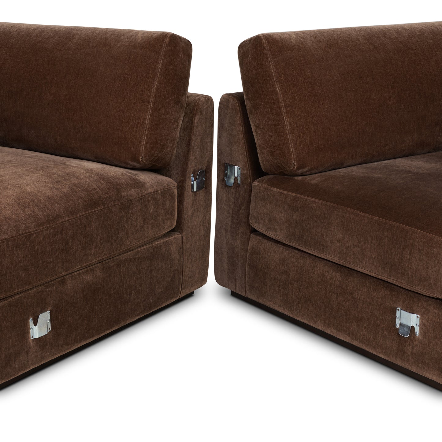 Malaga Left-Facing Sectional Sofa | Bronzer Brown
