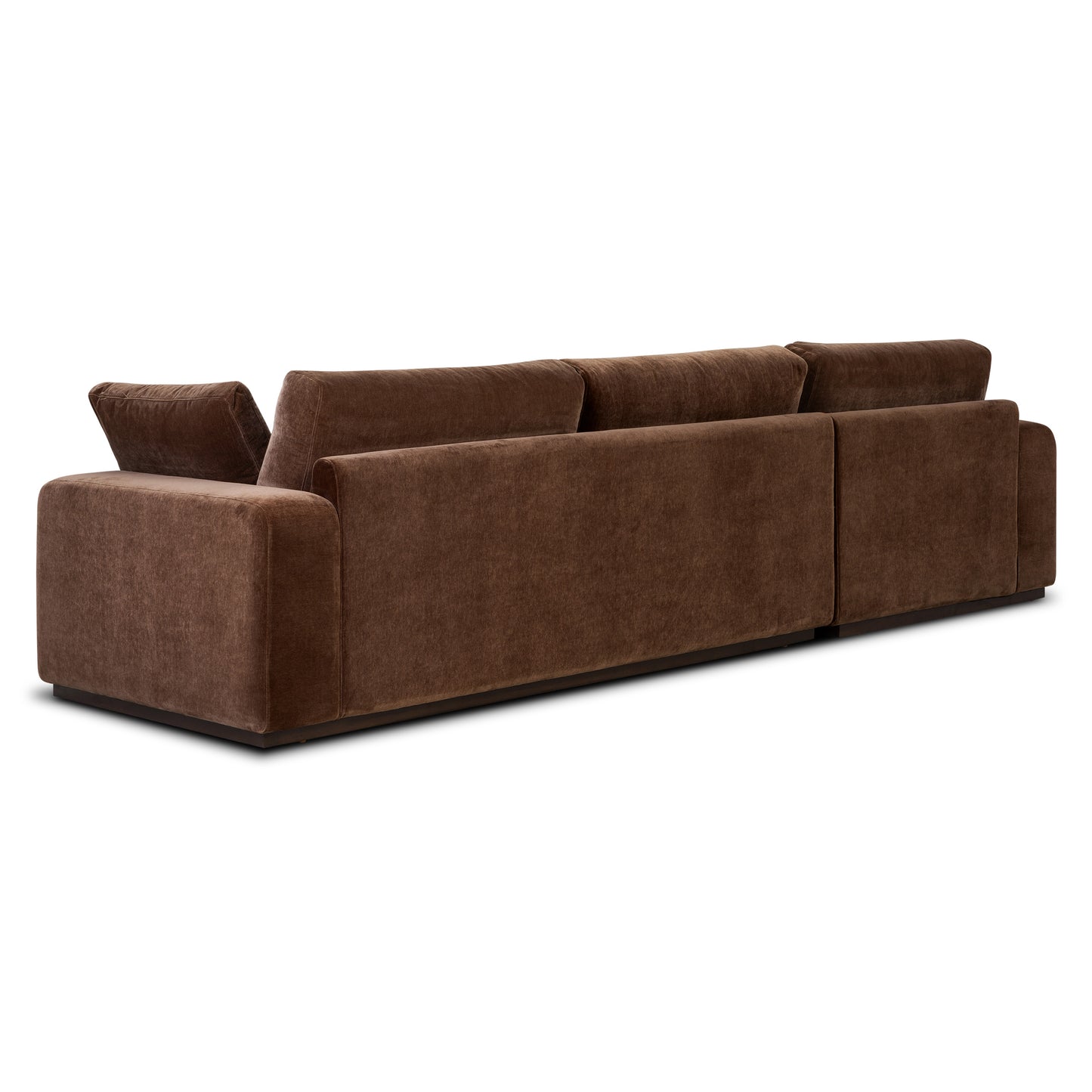 Malaga Left-Facing Sectional Sofa | Bronzer Brown