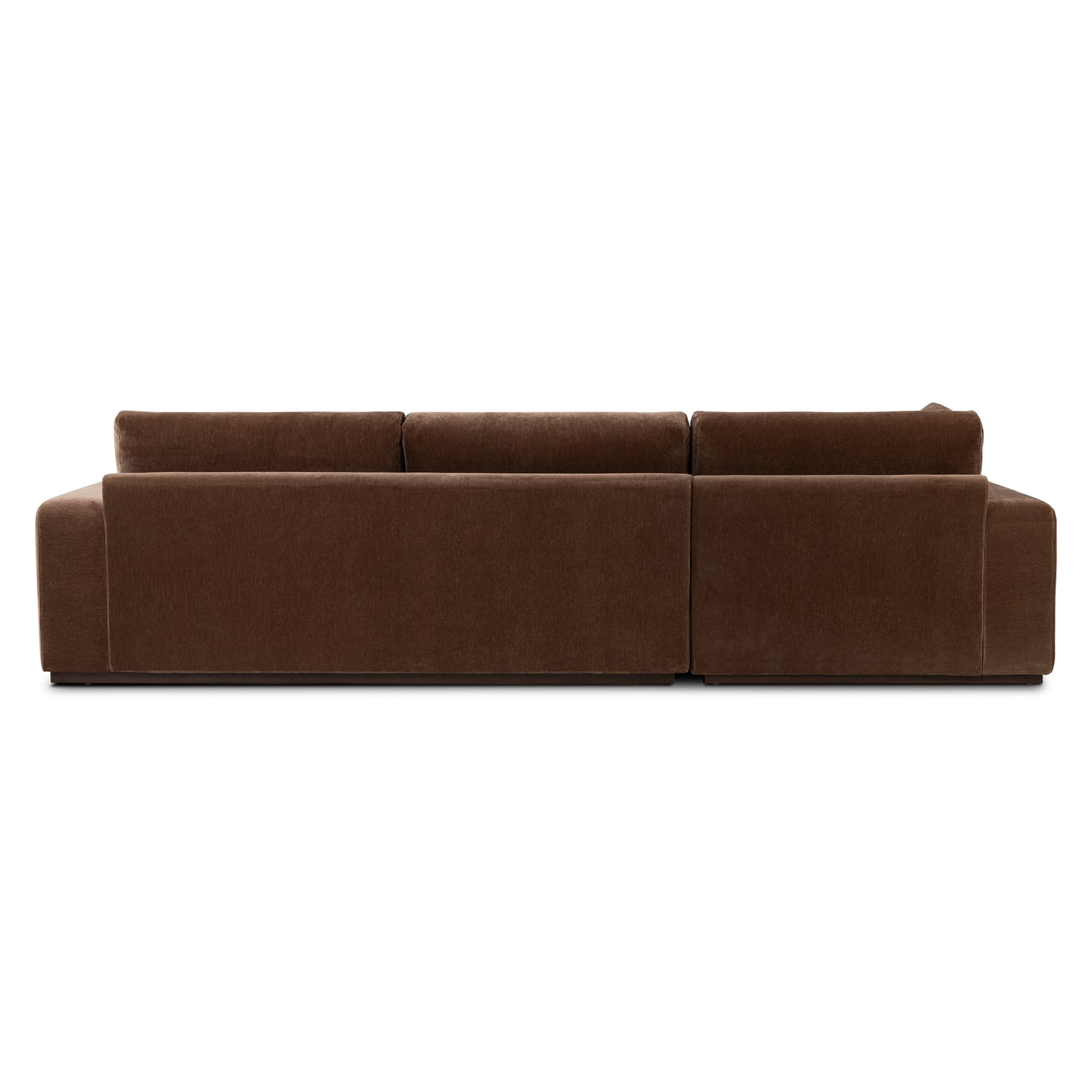 Malaga Left-Facing Sectional Sofa | Bronzer Brown 