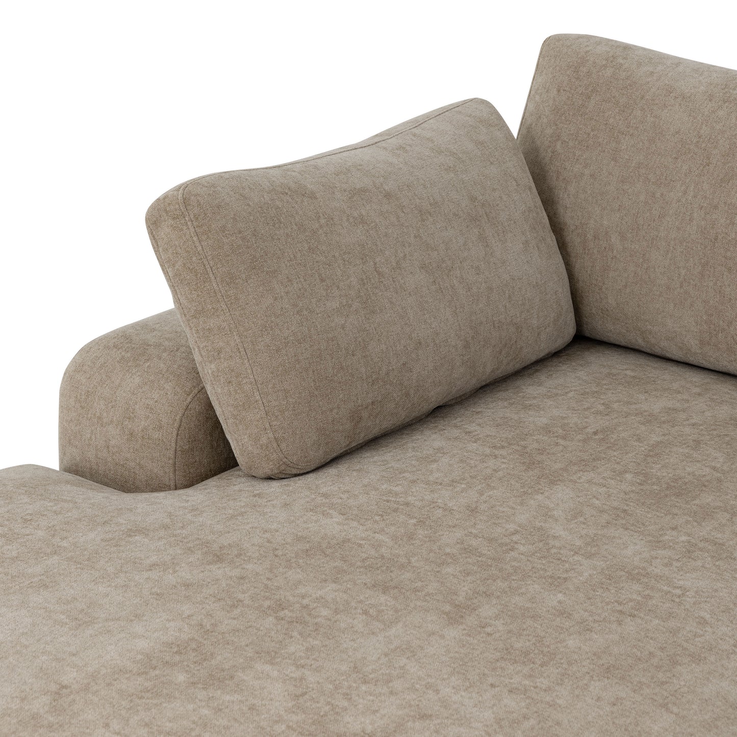 Malaga Left-Facing Sectional Sofa | Drift Brown