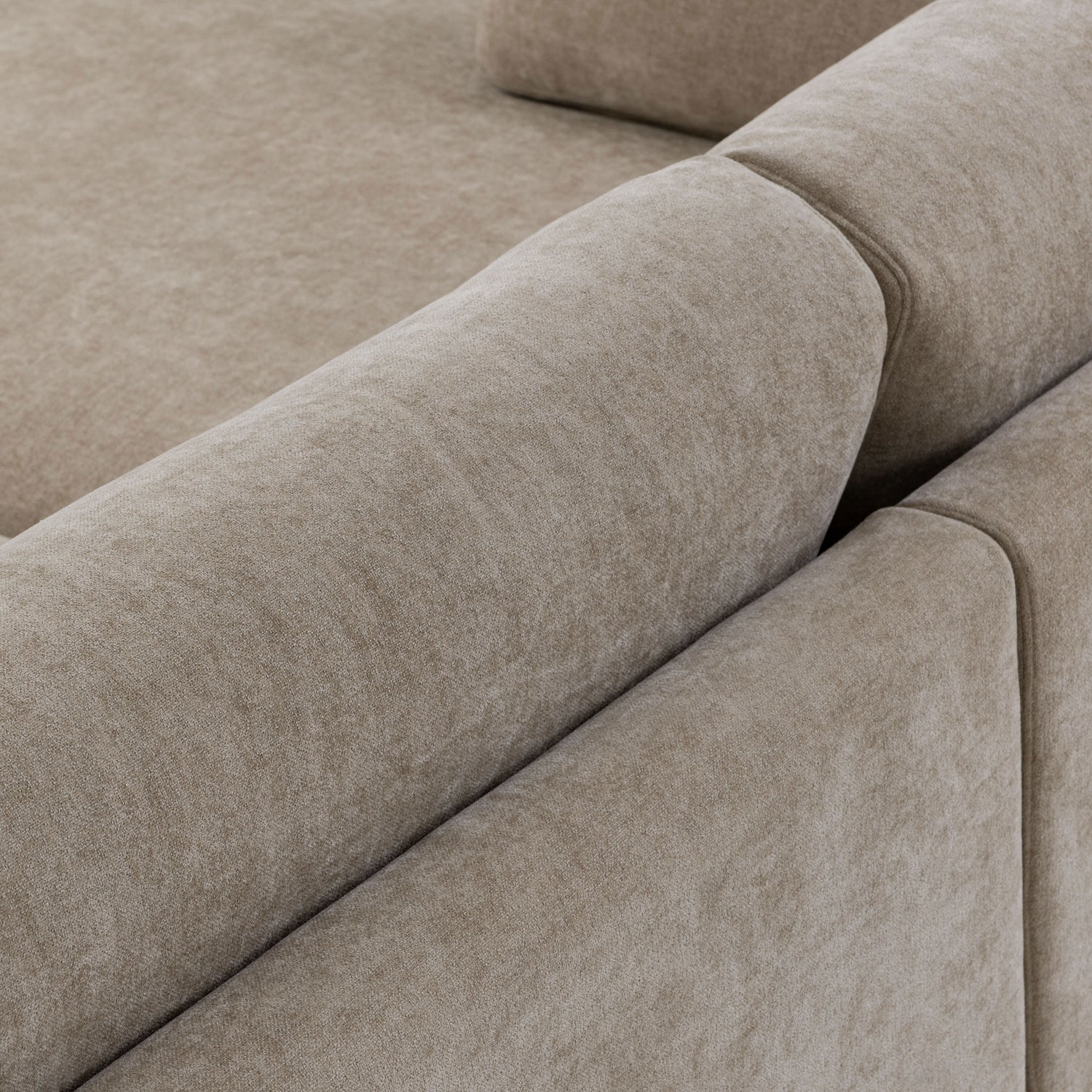 Malaga Left-Facing Sectional Sofa | Drift Brown 