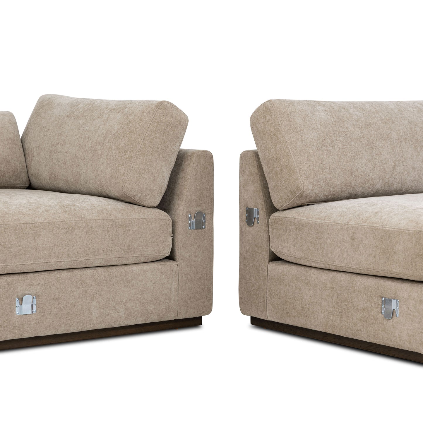 Malaga Left-Facing Sectional Sofa | Drift Brown