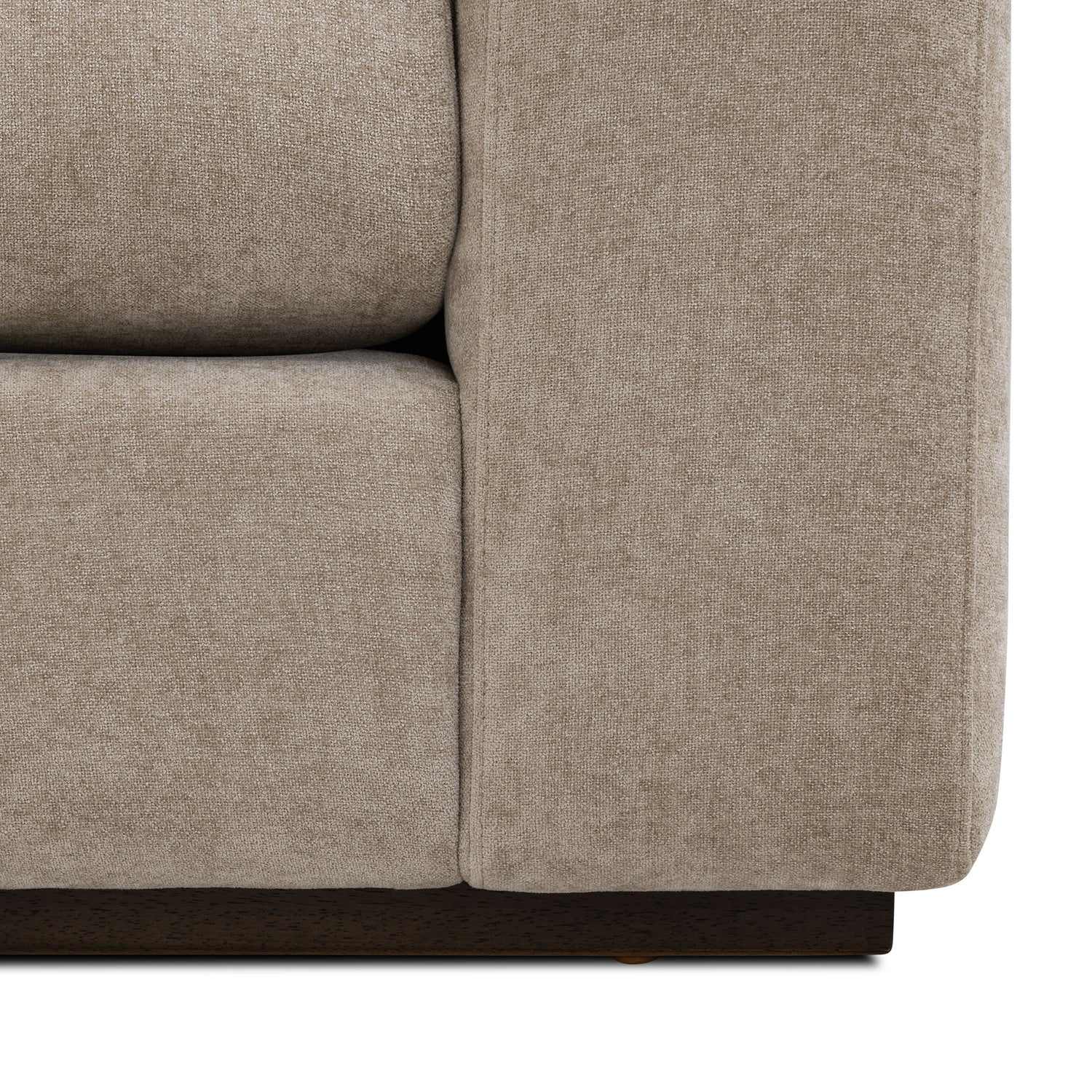 Malaga Left-Facing Sectional Sofa | Drift Brown 