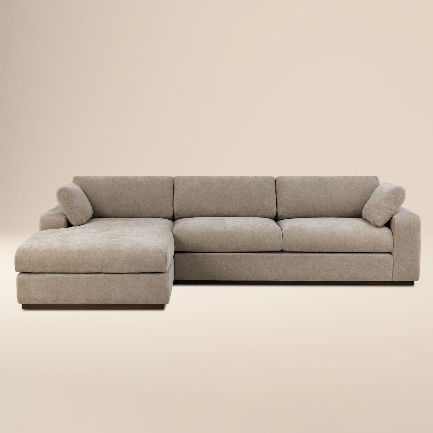 Malaga Left-Facing Sectional Sofa | Drift Brown