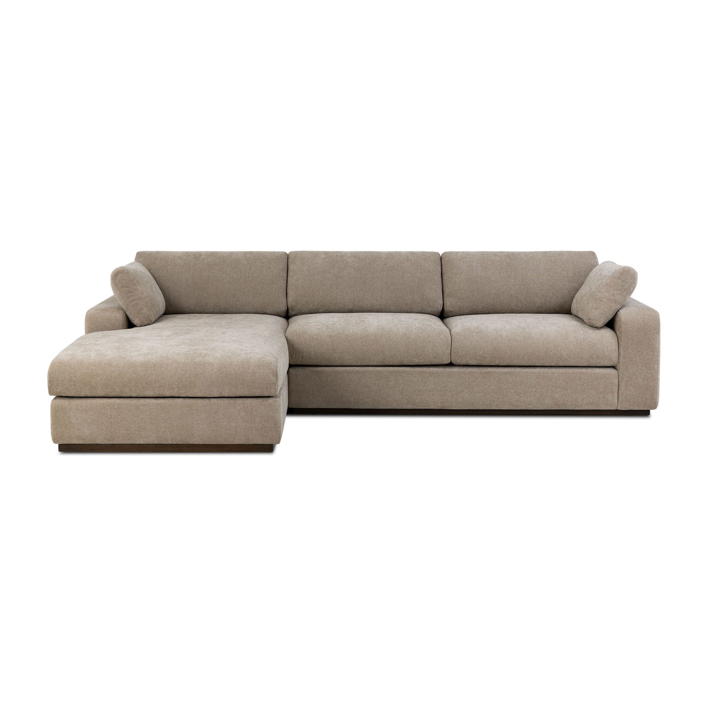 Malaga Left-Facing Sectional Sofa | Drift Brown