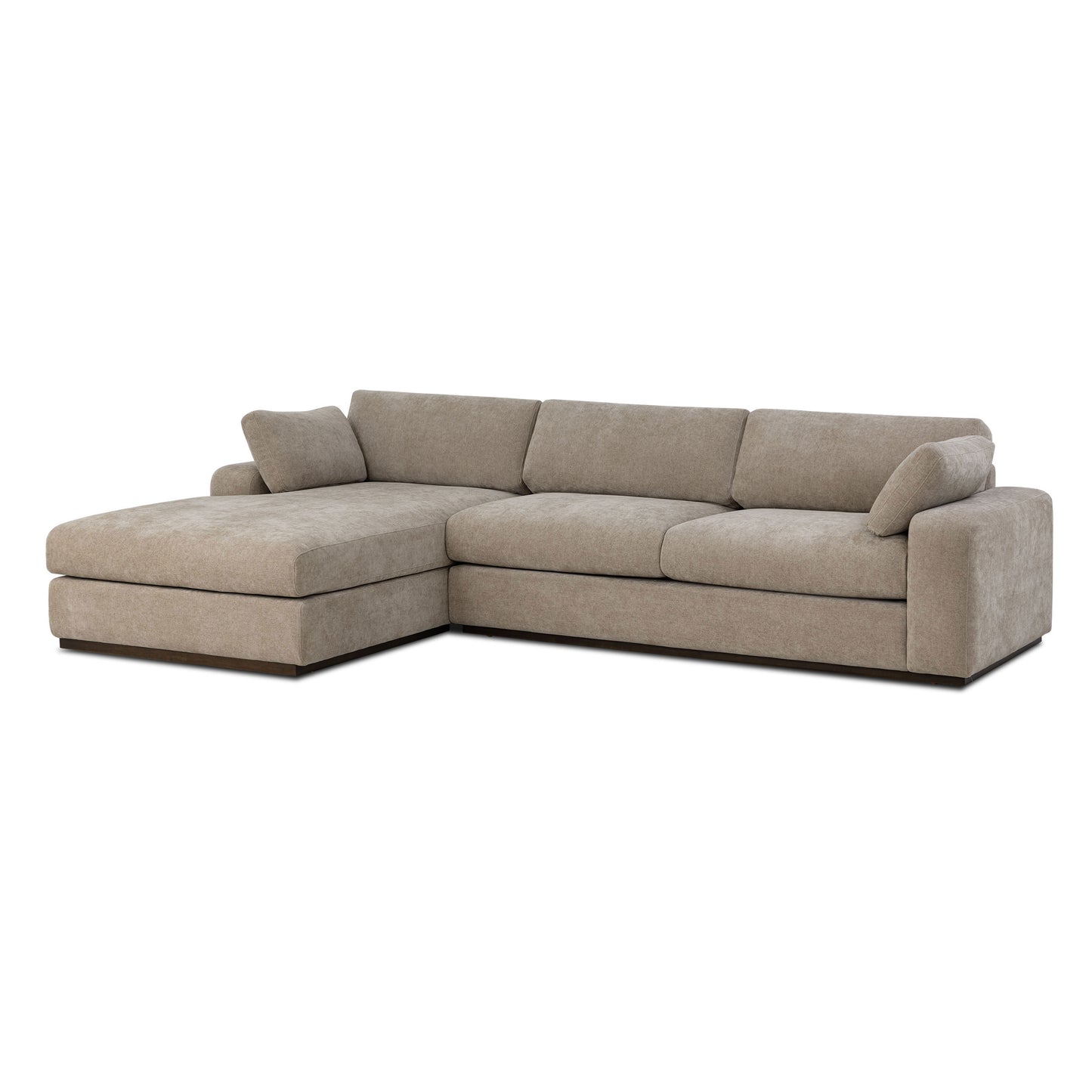 Malaga Left-Facing Sectional Sofa | Drift Brown