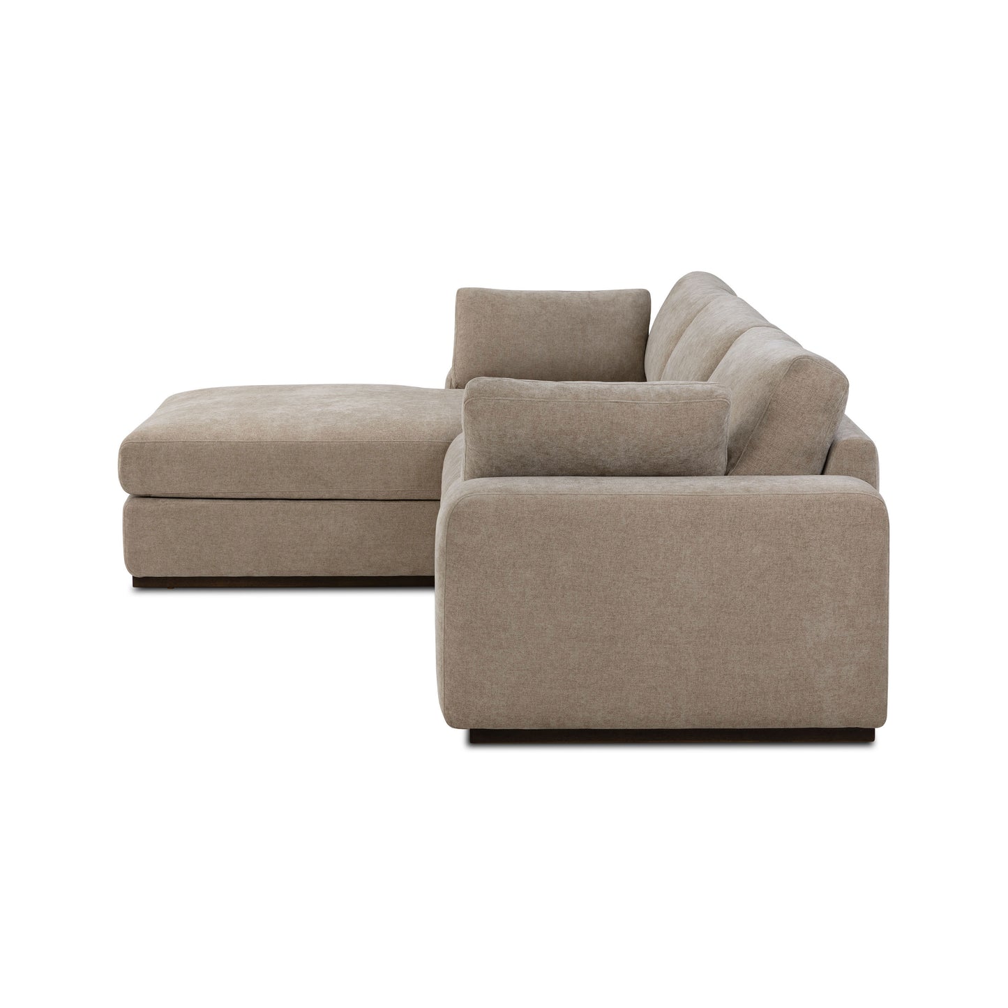 Malaga Left-Facing Sectional Sofa | Drift Brown