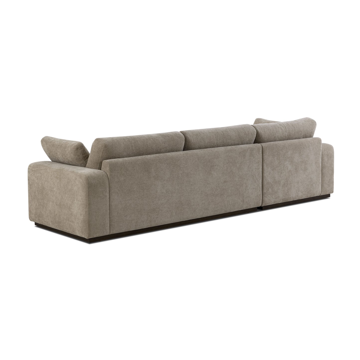 Malaga Left-Facing Sectional Sofa | Drift Brown