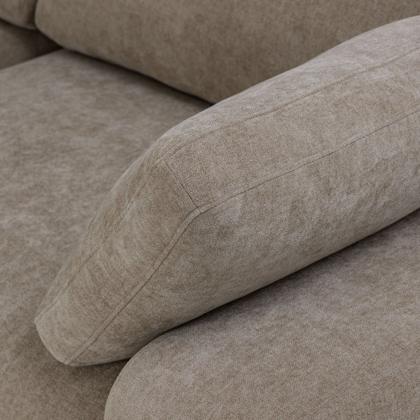 Malaga Left-Facing Sectional Sofa | Drift Brown