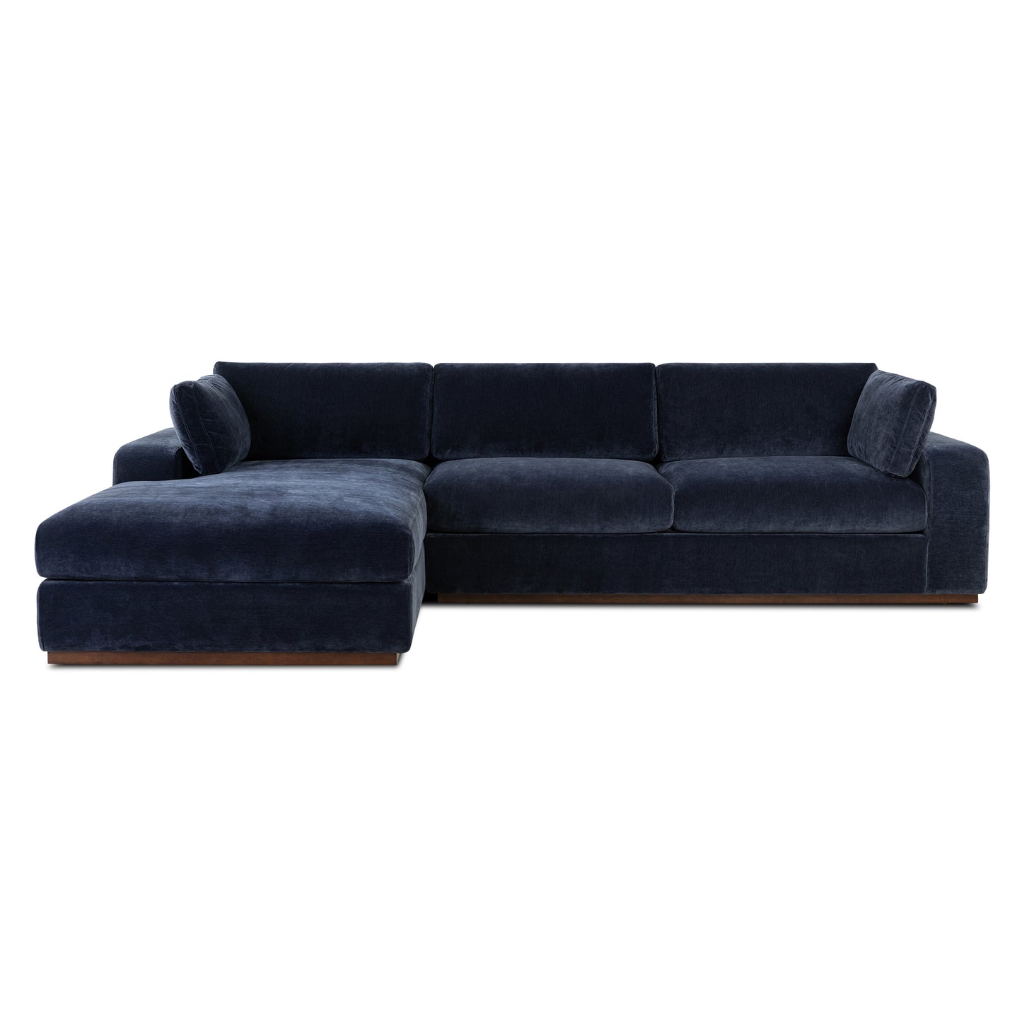 Malaga Left-Facing Sectional Sofa | Mystic Blue