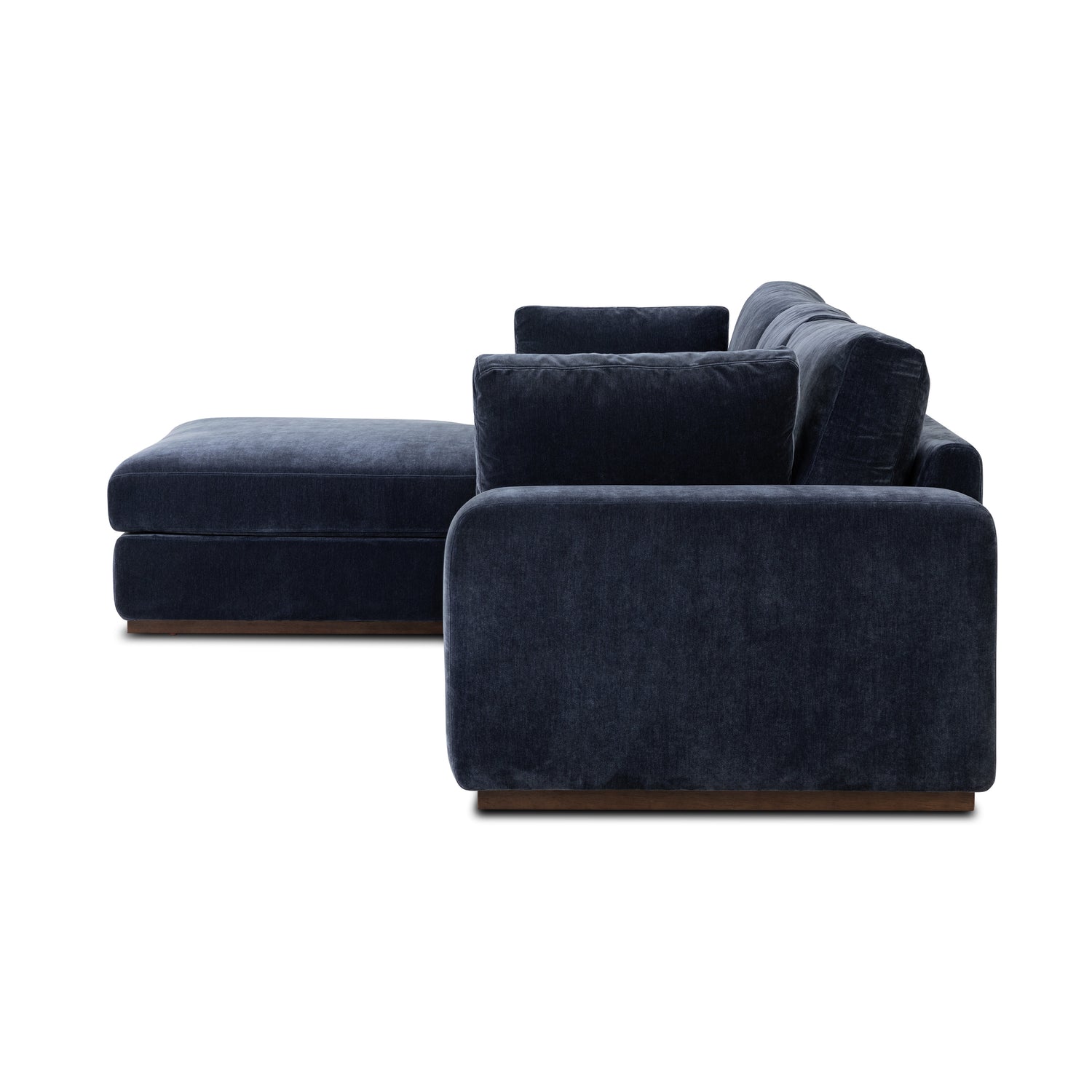 Malaga Left-Facing Sectional Sofa | Mystic Blue 