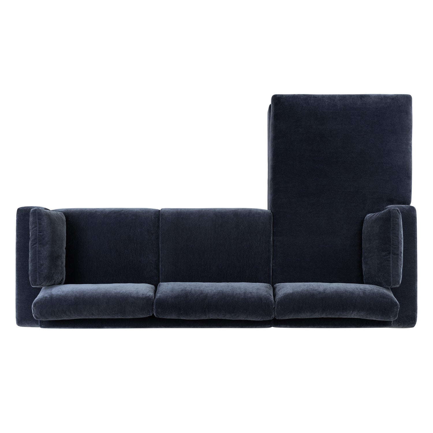 Malaga Left-Facing Sectional Sofa | Mystic Blue 