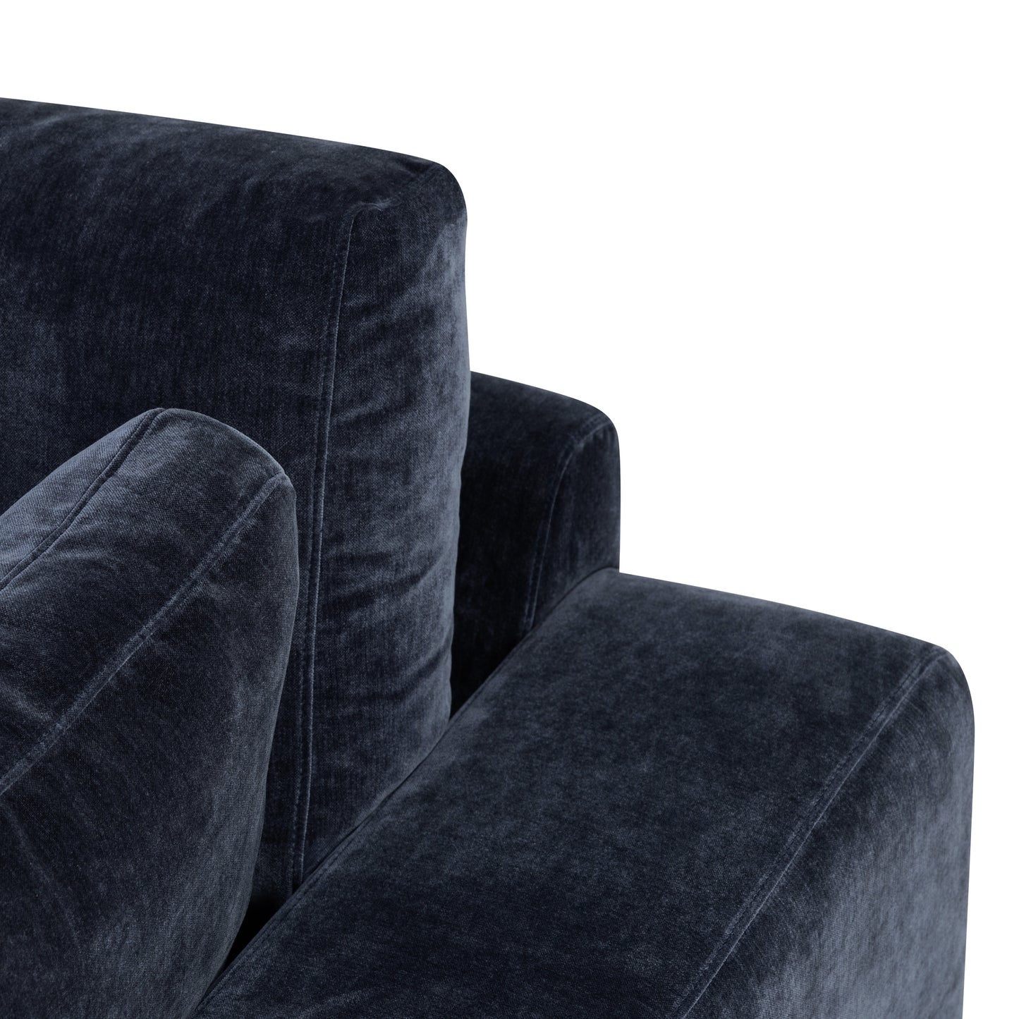 Malaga Left-Facing Sectional Sofa | Mystic Blue