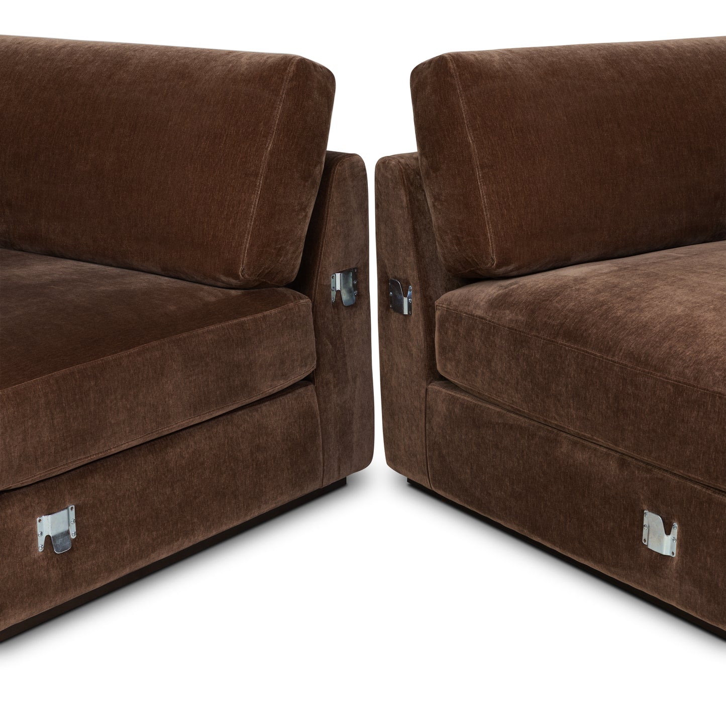 Malaga Right-Facing Sectional Sofa | Bronzer Brown