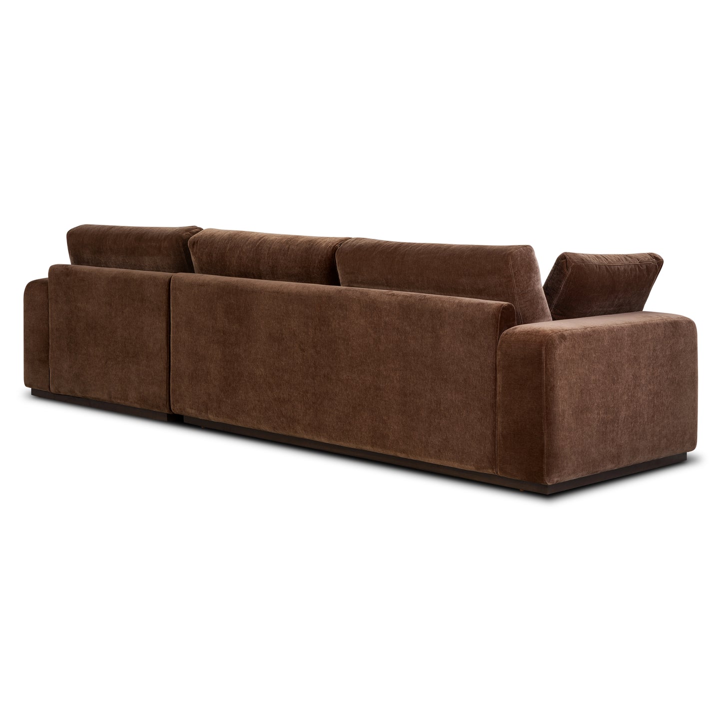 Malaga Right-Facing Sectional Sofa | Bronzer Brown
