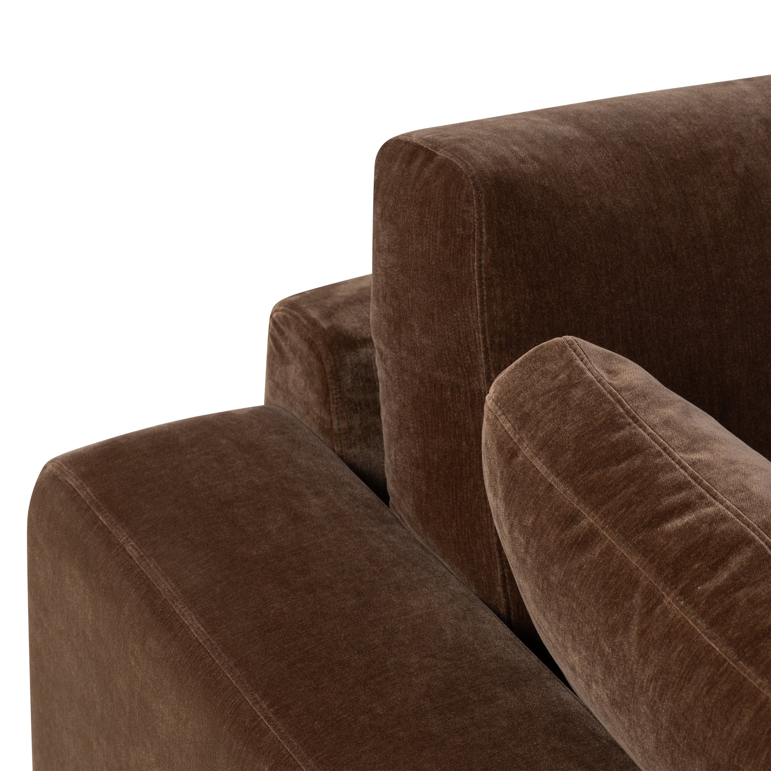 Malaga Right-Facing Sectional Sofa | Bronzer Brown 