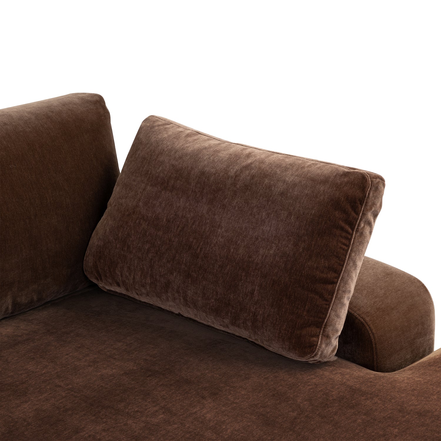 Malaga Right-Facing Sectional Sofa | Bronzer Brown 
