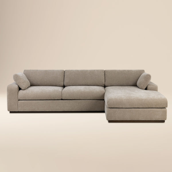 Malaga Right-Facing Sectional Sofa | Drift Brown