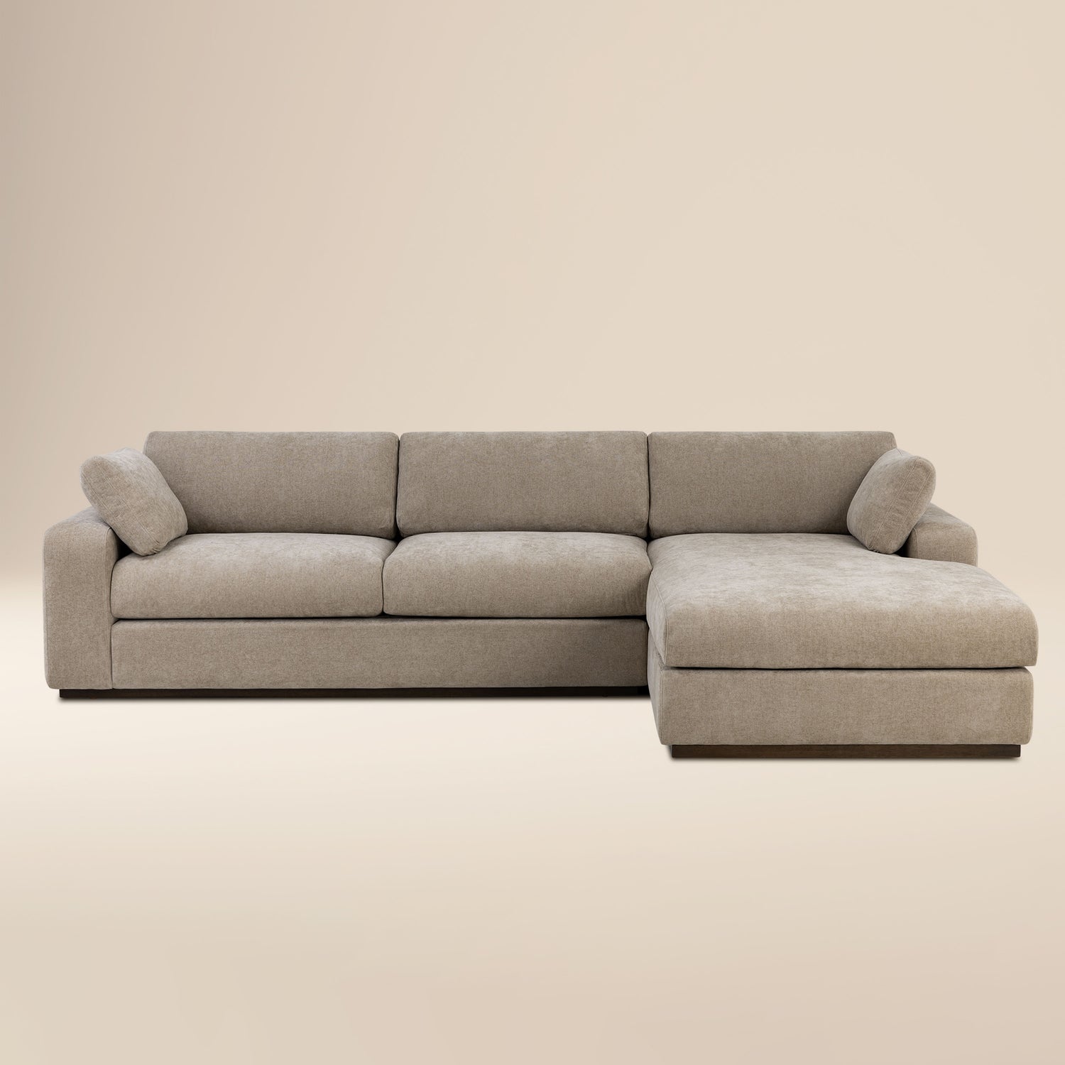 Malaga Right-Facing Sectional Sofa | Drift Brown 